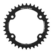CHAINRING FOR GRAVEL BIKE- 4 Arms- 36 Teeth SINGLE- ONE X110 TYPE SHIMANO GRX RX600-RX810 BLACK- TA 10/11 Speed 3662458017817
