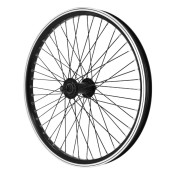 WHEEL FOR BMX 20" - Front - ALUMINIUM BLACK 48 Spokes -. Axle 3/8 3700948277218