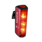 ECLAIRAGE VELO USB ARRIERE SUR TIGE DE SELLE SIGMA BLAZE 3LED (AUTONOMIE 50H) NOIR - FONCTION FLASH - ADAPTE L'ECLAIRAGE EN FONCTION DE LA LUMINOSITE ET FEU STOP - CLIGNOTANT POSSIBLE 4016224151103