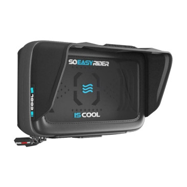 SUPPORT SMARTPHONE/TELEPHONE/GPS SO EASY RIDER IS COOL V1-H HORIZONTAL REFROIDISSANT AVEC CHARGEUR -SELECTION P2R- 0714270965678