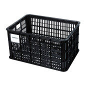 PANIER / CAISSE PLASTIQUE RECYCLE BASIL NOIR 40L AVANT/ARRIERE (49x36x27cm) (POSSIBILITE DE FIXER AVEC REF 150413) 8715019211584
