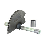 AXE/PIGNON DE KICK SCOOT ADAPTABLE SCOOT SYM 50 ORBIT 2 ET 3, MIO 4T / PEUGEOT 50 VIVACITY 3 4T, TWEET 4T, LUDIX 4T, SPEEDFIGHT 3 ET 4 4T (MOTEUR XS1P37QMA) (OEM: 28250-A1A-010 / 801600) -P2R- 3700948239940