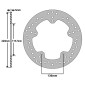 DISQUE DE FREIN ADAPTABLE BMW 1000 S R 2013>2018 AR, S RR 2009>2018 AR, S RR HP4 2013>2014 AR (EXT 220mm - INT 119.7 mm - 5 TROUS) (DF5297A) -NEWFREN- 8025832291824