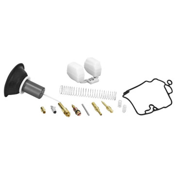 NECESSAIRE/KIT REPARATION CARBURATEUR 18 mm ADAPTABLE SCOOT 50 CHINOIS 4T GY6/KYMCO 50 AGILITY 4T/PEUGEOT 50 V-CLIC 4T/SYM 50 ORBIT 4T (MOTEUR 137QMB, 139QMB) (POCHETTE DE 12 PIECES) -P2R- 3700948240502
