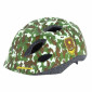 CHILD BIKE HELMET- POLISPORT JUNIOR - GREEN ARMY - Euro 52-56cm RATCHET SETTING+ LEDS LIGHTS (ON CARD) 5604415123986