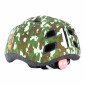 CHILD BIKE HELMET- POLISPORT JUNIOR - GREEN ARMY - Euro 52-56cm RATCHET SETTING+ LEDS LIGHTS (ON CARD) 5604415123986