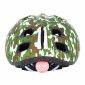 CHILD BIKE HELMET- POLISPORT JUNIOR - GREEN ARMY - Euro 52-56cm RATCHET SETTING+ LEDS LIGHTS (ON CARD) 5604415123986
