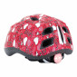 CHILD BIKE HELMET- POLISPORT JUNIOR LOVE PINK - Euro 52-56cm RATCHET SETTING+ LEDS LIGHTS (ON CARD)