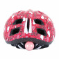 CHILD BIKE HELMET- POLISPORT JUNIOR LOVE PINK - Euro 52-56cm RATCHET SETTING+ LEDS LIGHTS (ON CARD)