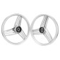 JANTE/ROUE CYCLO 17" TYPE GRIMECA POUR PEUGEOT 103 SP, MVL ARGENT (VENDU PAR PAIRE) -SELECTION P2R- 