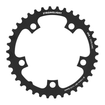 PLATEAU ROUTE 5BRA D.110 POUR SHIMANO ULTEGRA 6750 STRONGLIGHT 38DTS INTERIEUR NOIR CT2 10V. 3700223710133