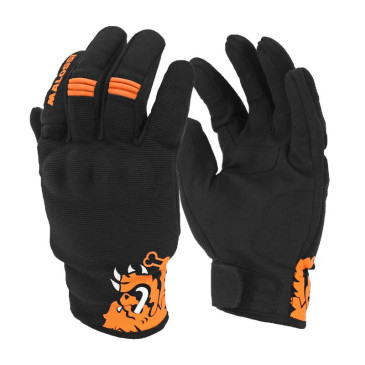 GANTS PRINTEMPS/ETE MALOSSI NOIR/ORANGE T 9 (M) (HOMOLOGUE EN 13594:2015) 3700948266083