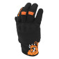 GLOVES " Summer" MALOSSI BLACK/ORANGE Euro 9 (M) (APPROVED EN 13594:2015)