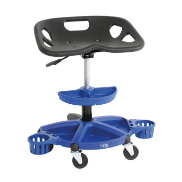 CYCLUS WORKSHOP STOOL - CREEPER 2.0 CYCLUS - With storage tray on the seat base -MADE IN EEC- 4250968702195