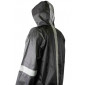 PONCHO ANTI PLUIE ADULTE P2R S NOIR WATERPROOF AVEC CAPUCHE - TAILLE 1.60 à 1.68m