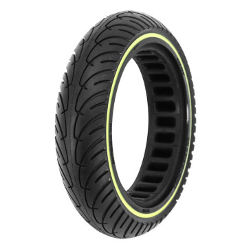 TYRE FOR E-SCOOTER 8.5 X 2.00 BLACK / FLUO BAND - SOLID TYRE (FOR XIAOMI M365 AND OTHERS BRANDS.) 7427251900621