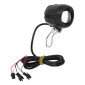 ECLAIRAGE/PHARE A LED AVEC KLAXON INTEGREE POUR TROTTINETTE NOIR (12-60 V) -SELECTION P2R- 7427246038483