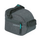 SADDLE BAG FOR BICYCLE - BASIL DISCOVERY 1 Lt - Polyester waterproof -Grey/black- WATERPROOF ON VELCRO TAPES + RAIN COVER 8715019183829