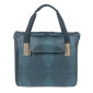 SHOULDER BAG FOR BICYCLE (or rear single bag) -BASIL CITY SHOPPER ELEGANCE- Blue ESTATE Right/left 14/16L- HOOKS ON CARRIER - WATERPROOF FOLDING CLOSING 8715019183911