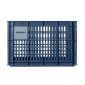 PANIER / CAISSE PLASTIQUE RECYCLE BASIL BLEU 29L AVANT/ARRIERE 8715019211355