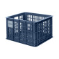 PLASTIC CRATE - BASIL BLUE 29Lt (recycled plastic) ON FRONT or REAR 8715019211355