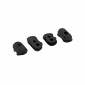 CABLE PASS THROUGH+SOCKET COVER FOR E-SCOOTER XIAOMI M365, ESSENTIAL, 1S, PRO, PRO 2 BLACK SILICON (SET OF 4) -SELECTION P2R-
