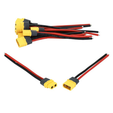 CONNECTEUR XT60 TROTTINETTE 5 MALES ET 5 FEMELLES L 100 mm -SELECTION P2R- 7427246038919