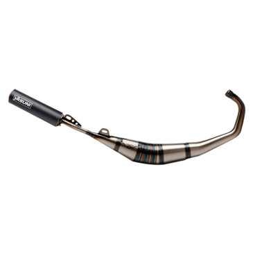 EXHAUST FOR 50cc MOTORBIKE- YASUNI R1 VARNISHED FOR BETA 50 RR/RIEJU 50 MRT, SMX, RMX, RR/PEUGEOT 50 XPS, XP6/MBK 50 X-LIMIT/YAMAHA 50 DTR (LOW MOUNTING) (RED SILENCER) -TUB808TR- 8404009063905