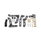 EXHAUST FOR 50cc MOTORBIKE- YASUNI R1 VARNISHED FOR BETA 50 RR/RIEJU 50 MRT, SMX, RMX, RR/PEUGEOT 50 XPS, XP6/MBK 50 X-LIMIT/YAMAHA 50 DTR (LOW MOUNTING) (RED SILENCER) -TUB808TR- 8404009063905