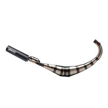 EXHAUST FOR 50cc MOTORBIKE- YASUNI R2 VARNISHED FOR DERBI 50 SENDA/BETA 50 RR/RIEJU 50 MRT, SMX, MRX, RR/MBK 50 X-LIMIT/YAMAHA 50 DTR (LOW MOUNTING) (BLUE SILENCER) -TUB810TA- 8404010063987