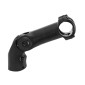 STEM FOR MTB/URBAN/TREKKING - ERGOTEC ADUSTABLE - OCTOPUS XL - BLACK AMUMINIUM 31,8 Lg 115mm (APPROVED - LEVEL 5) For fork 1"1/8 4016538099917