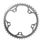 CHAINRING FOR TRACK BIKE 5 ARMS - Ø130 TA 46 Teeth- SILVER ALU 7075 FOR CHAIN 3.17mm (1"1/8) 3662458005012
