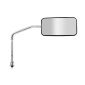 MIRROR - UNIVERSAL REPLAY F1 Ø10 REVERSIBLE CARBON (x1) - LONG ARM CHROME- ** (With adapters Ø 10mm - LEFT/RIGHT THREADED) 3700948242230