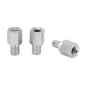 RETROVISEUR SCOOT REPLAY F1 DIAM 8 REVERSIBLE CARBONE (x1) -TIGE LONGUE CHROME-** (LIVRE AVEC ADAPTATEUR M8/M10 PAS A GAUCHE ET A DROITE) 3700948242230
