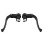 BRAKE LEVERS SET- FOR ROAD BIKE- TRI/TT- P2R -ALUMINIUM - SHORT-BLACK (PAIR 3700948242254