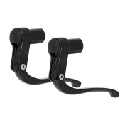 BRAKE LEVERS SET- FOR ROAD BIKE- TRI/TT- P2R -ALUMINIUM - SHORT-BLACK (PAIR 3700948242254