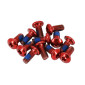 DISC BRAKE SCREW FOR E-SCOOTER Ø4,6 mm Red ( sold per 12) -SELECTION P2R-