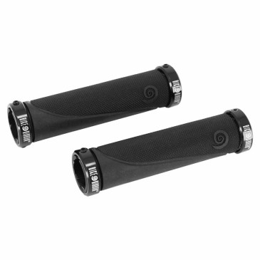 HAND GRIPS FOR MTB BIKE RIBBON B-SIDE NOIR 22mm GEL- Double tightening CHC (PAIRE)