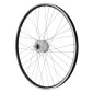 WHEEL FOR MTB- 27.5" ER10 FRONT - BLACK ALUMINIUM- DOUBLE WALL - SHIMANO HUB DYNAMO DH2N 6 VOLT-2.4W 3660429842291