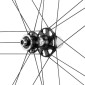 WHEELS SET FOR ROAD BIKE 700 CAMPAGNOLO SCIROCCO DISC -BLACK-HUB ED 12/11/10 Speed - For thru axle / Quick release.COMPATIBLE TUBELESS (Pair) 8053340450440