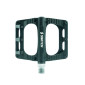 PEDALE VTT PLATEFORME DESCENTE / BMX SWITCH FREERIDE ALU CNC NOIR FILETAGE 9/16 AVEC PICOTS (PAIRE) 100x90mm 8013271329093