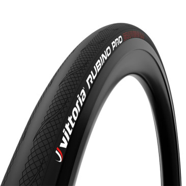 TYRE FOR ROAD BIKE 700 X 28 VITTORIA RUBINO PRO 4 - Black GRAPHEN 2.0 Foldable (28-622) 8022530019835