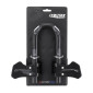 TT BAR ENDS CONTROLTECH (U-Bar) Ø31,8 MATT BLACK ALUMINIUM -WITH ARMS REST