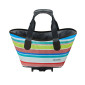 PANIER/SAC A MAIN VELO RACKTIME AGNETHA 2.0 MULTICOLOR FIXATION PORTE BAGAGE (L 34cm x L 26cm x h 37cm) - COMPATIBLE SYSTEME RACKTIME SNAPIT