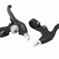 LEVIER DE FREIN VTT/VTC V-BRAKE 4 DOIGTS TEKTRO AVEC SONNETTE INTEGREE COMPATIBLE POIGNEE TOURNANTE (PAIRE) - MONTAGE SUR VELO LEADER FOX 3700948239650
