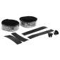 RUBAN DE GUIDON / CINTRE NEWTON EBON NOIR DEGRADE BLANC AVEC BOUCHONS (CONFORTABLE EPAISSEUR 2.6mm) 3700948242834