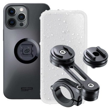 SUPPORT TELEPHONE/SMARTPHONE MOTO SP CONNECT PACK/KIT POUR IPHONE 12 PRO MAX INCLUANT SUPPORT GUIDON ALU, COQUE SUR MESURE, PROTECTION D'ECRAN ETANCHE 4028017539340