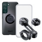 SUPPORT SMARTPHONE/TELEPHONE MOTO SP CONNECT PACK/KIT POUR SAMSUNG S22 + INCLUANT SUPPORT GUIDON ALU, COQUE SUR MESURE, PROTECTION D'ECRAN ETANCHE 4028017539517