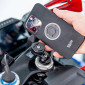 SUPPORT SMARTPHONE/TELEPHONE MOTO SP CONNECT VENDU A L'UNITE FIXATION COLONNE DE DIRECTION TAILLE MASSE ALU NOIR (DIAM 12-14, 9mm, 15-17, 9mm, 18-20, 9mm, 21-23, 9mm, 24-26, 9mm, 27-30, 9mm) 4028017532143