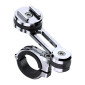 SUPPORT GUIDON TELEPHONE/SMARTPHONE MOTO/VELO SP CONNECT ALU TAILLE MASSE CHROME ORIENTABLE A 360°(DIAM 22,2, 25,4, 28,6, 31,8 mm) 4028017531290